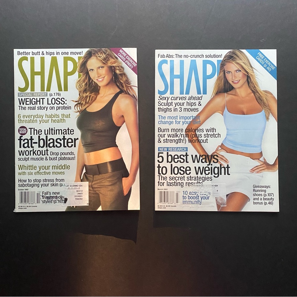 Shape Magazine Heidi Klum Set of 2